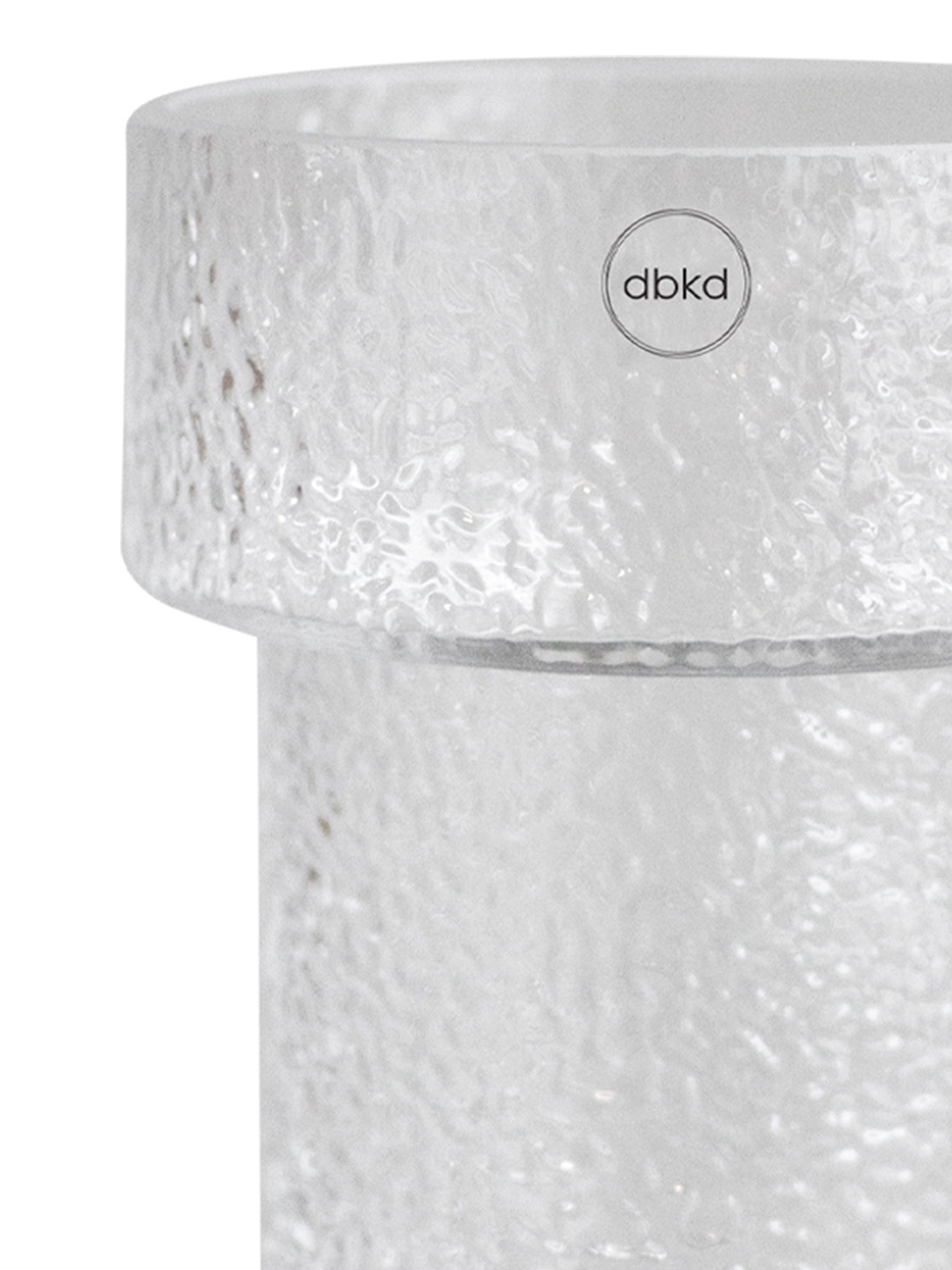 Keeper structured glass vase, medium