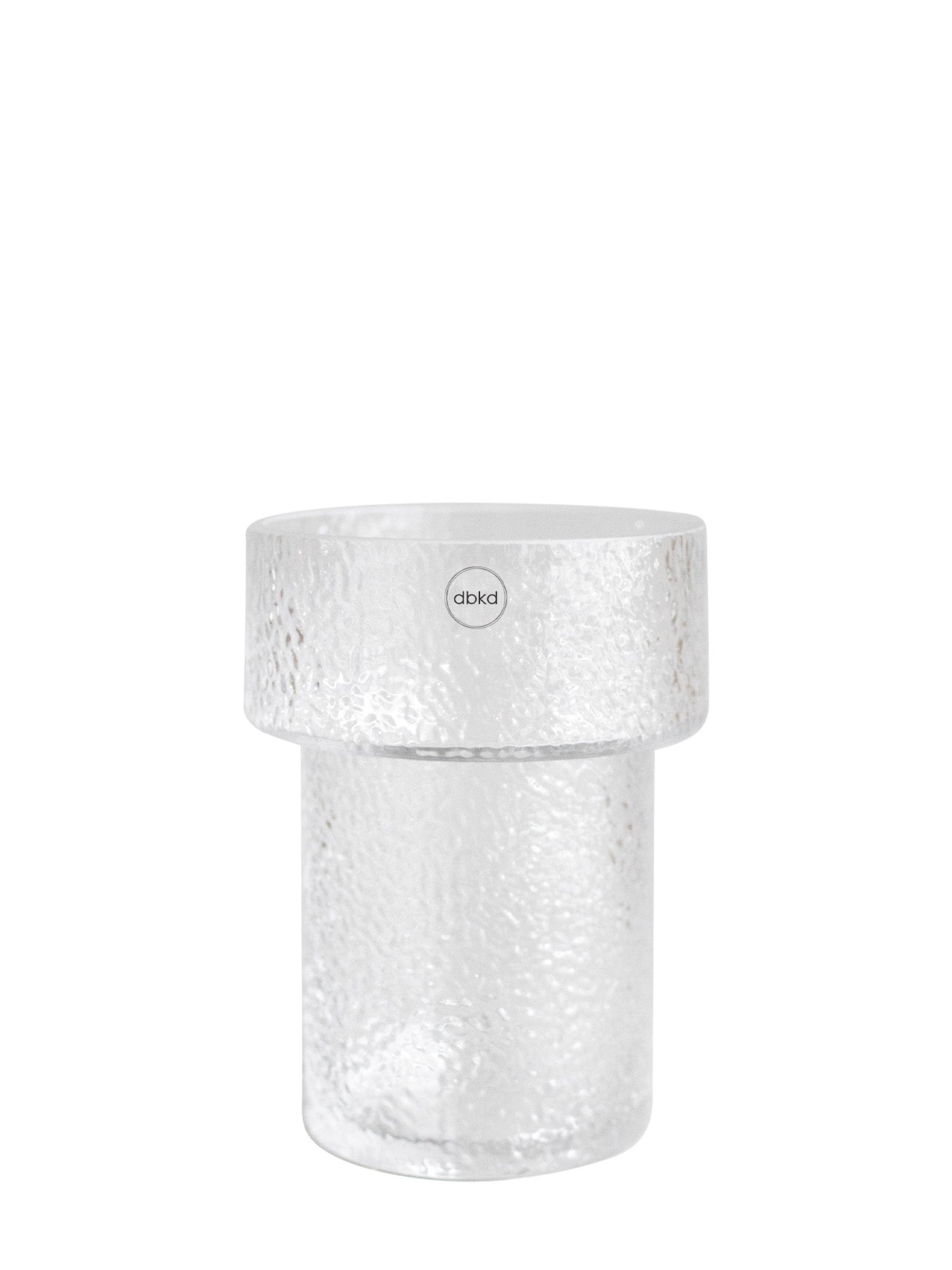 Keeper structured glass vase, medium