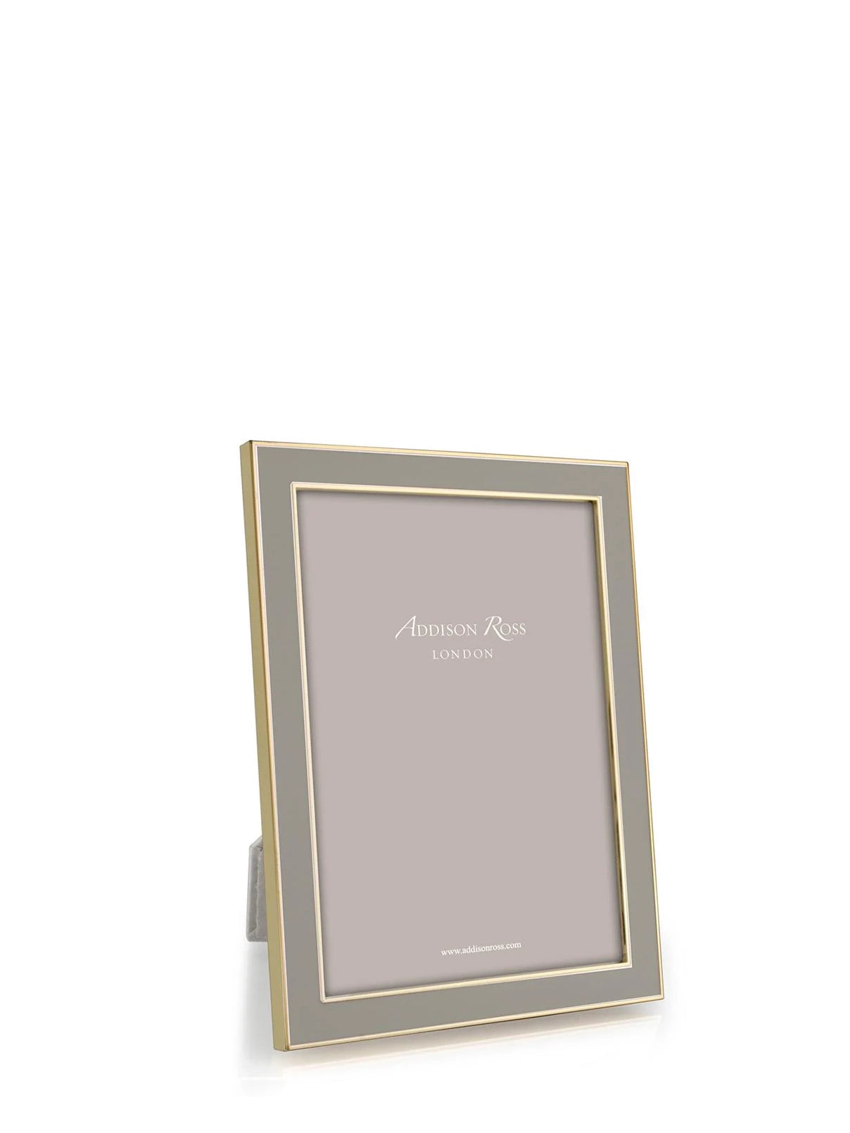 Taupe Enamel-Gold Picture Picture Frame, S (13 x 18 cm)