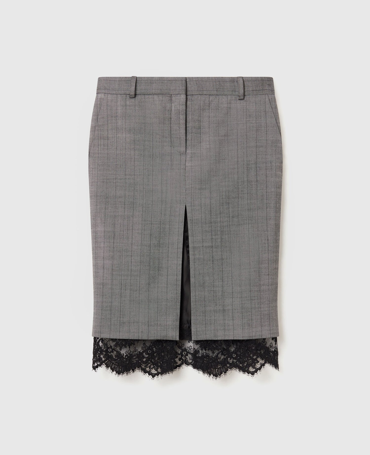 Grisaille tailored skirt, grey