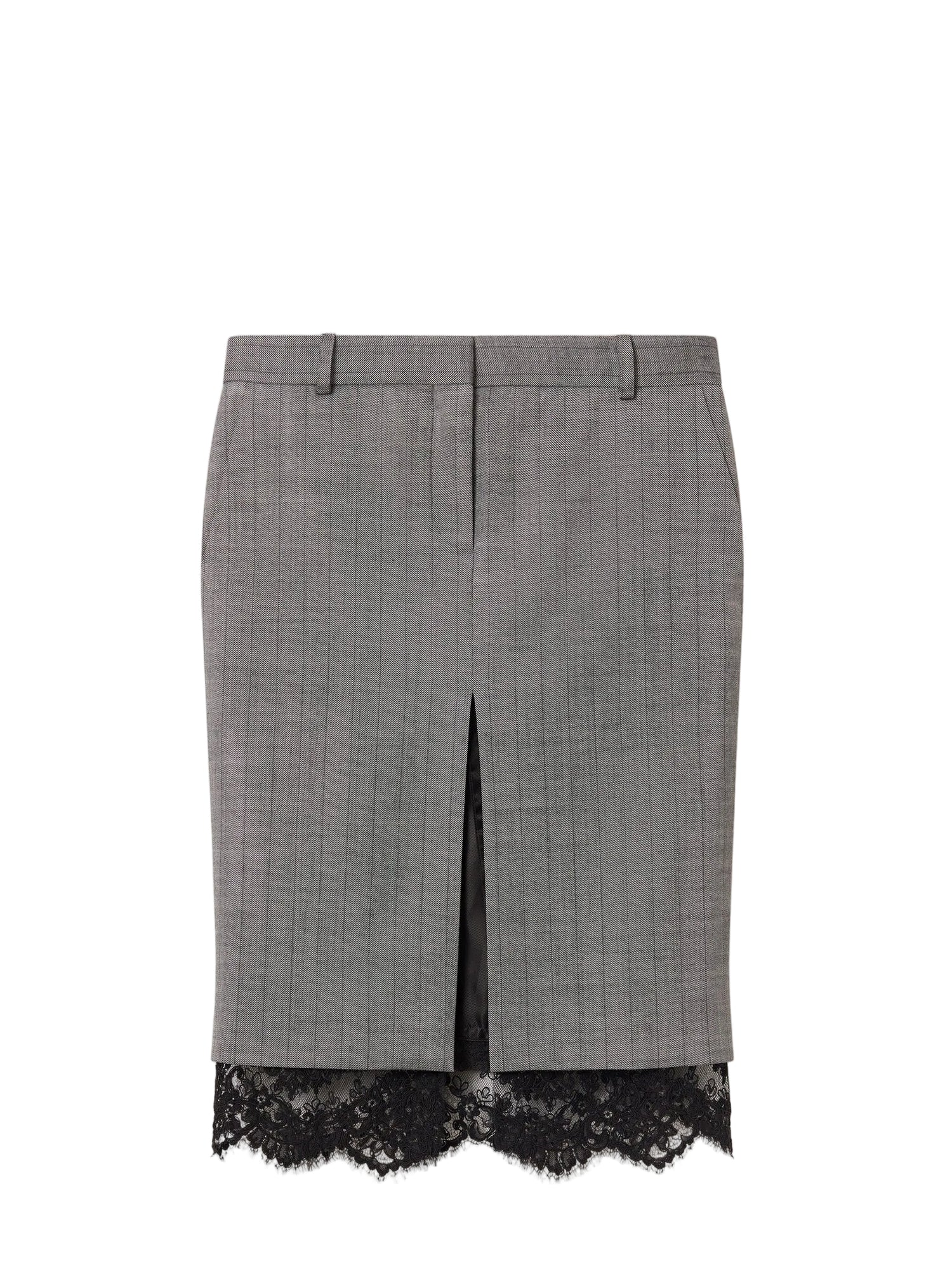 Grisaille tailored skirt, grey