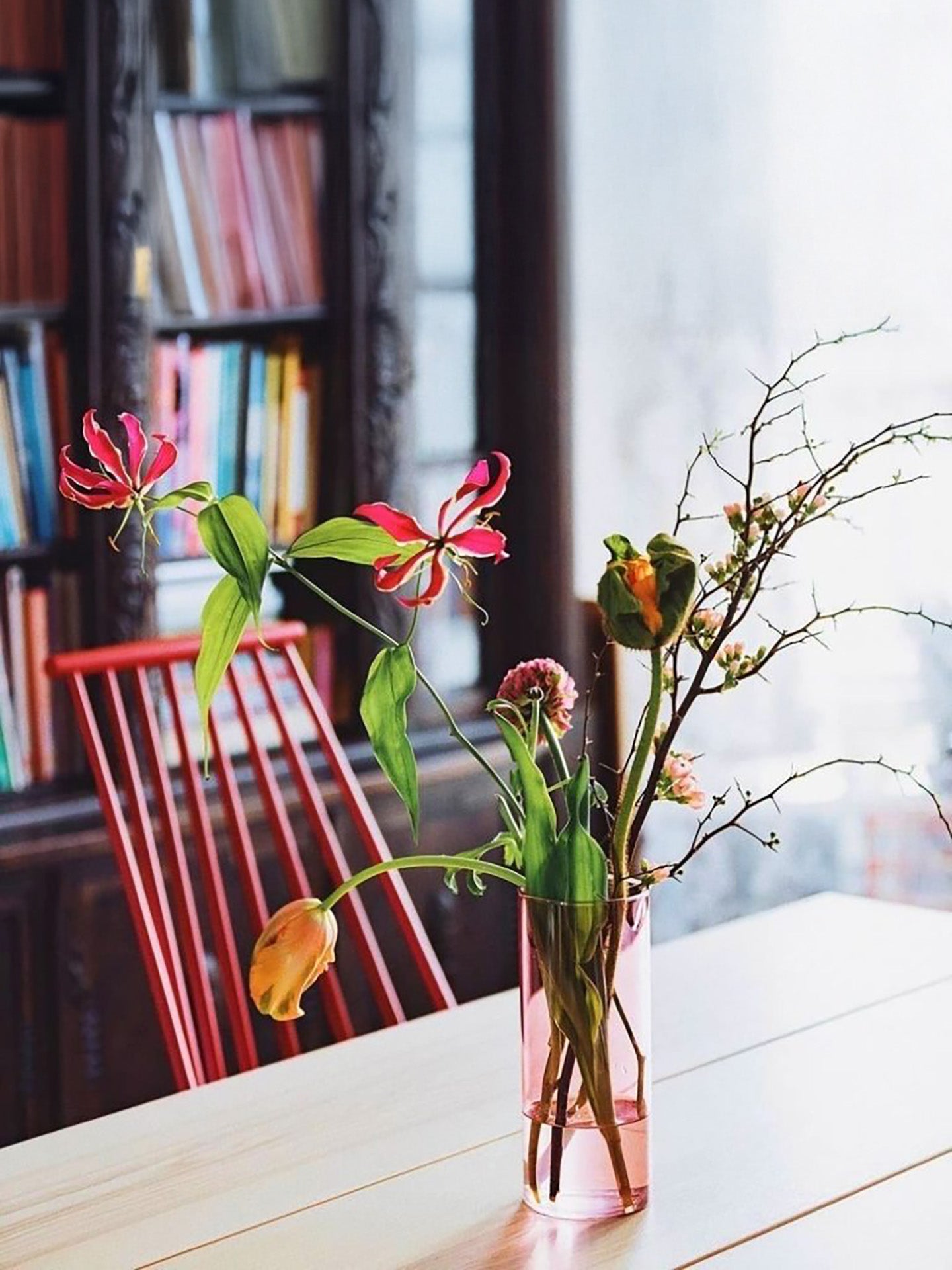 Beaker Vase, Multicoloured (24.5x10cm)