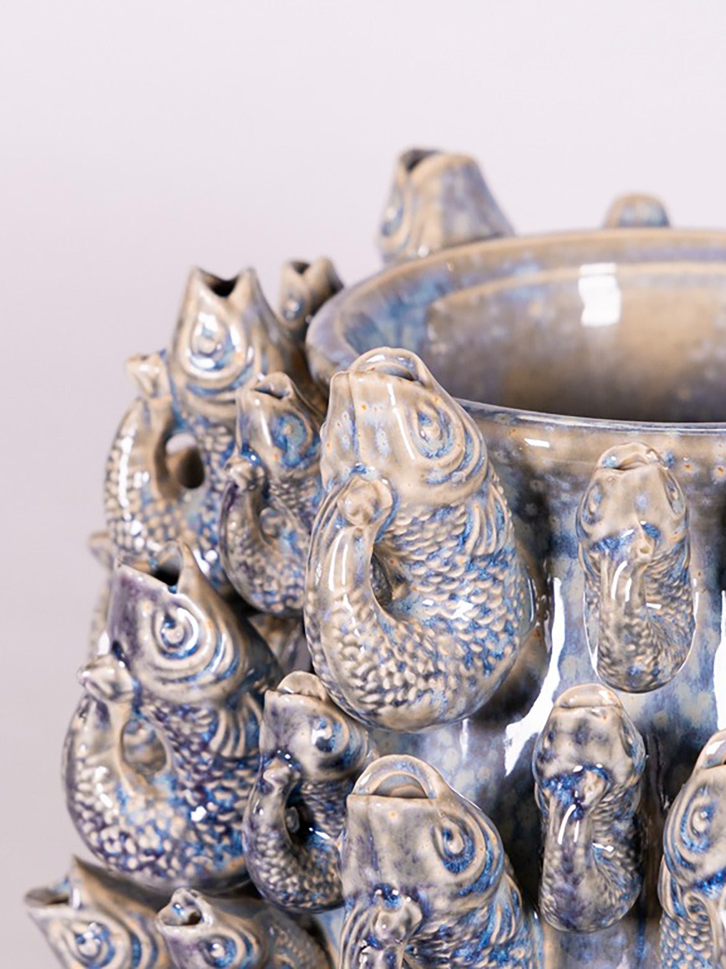 Fish vase, Light Blue (20x30cm)