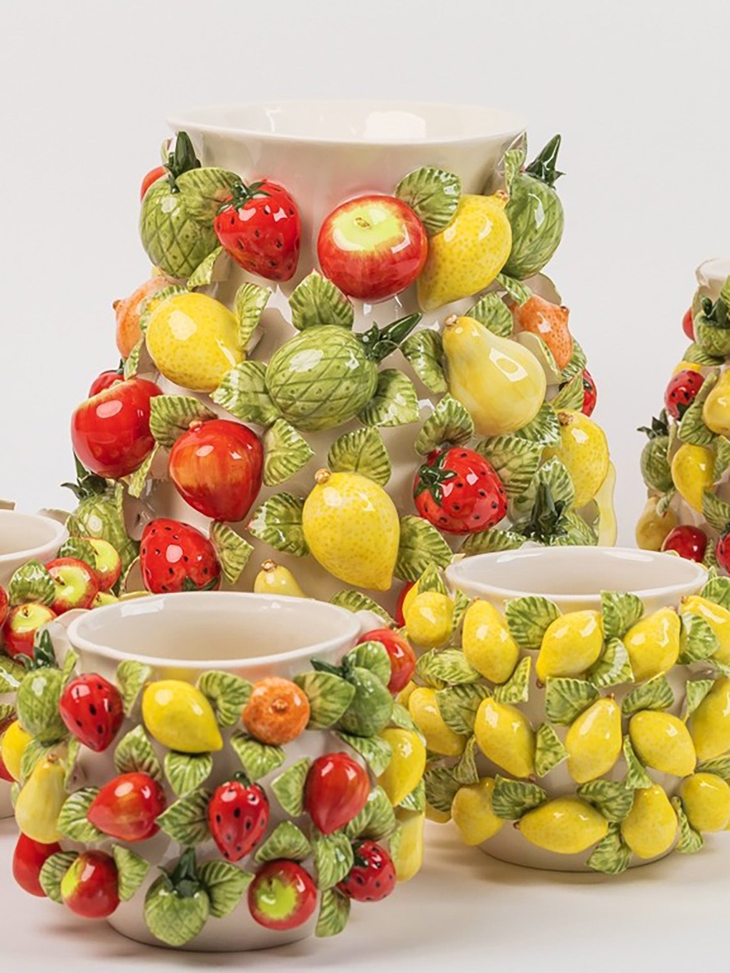 Fruit vase, Multicolour (13x17cm)