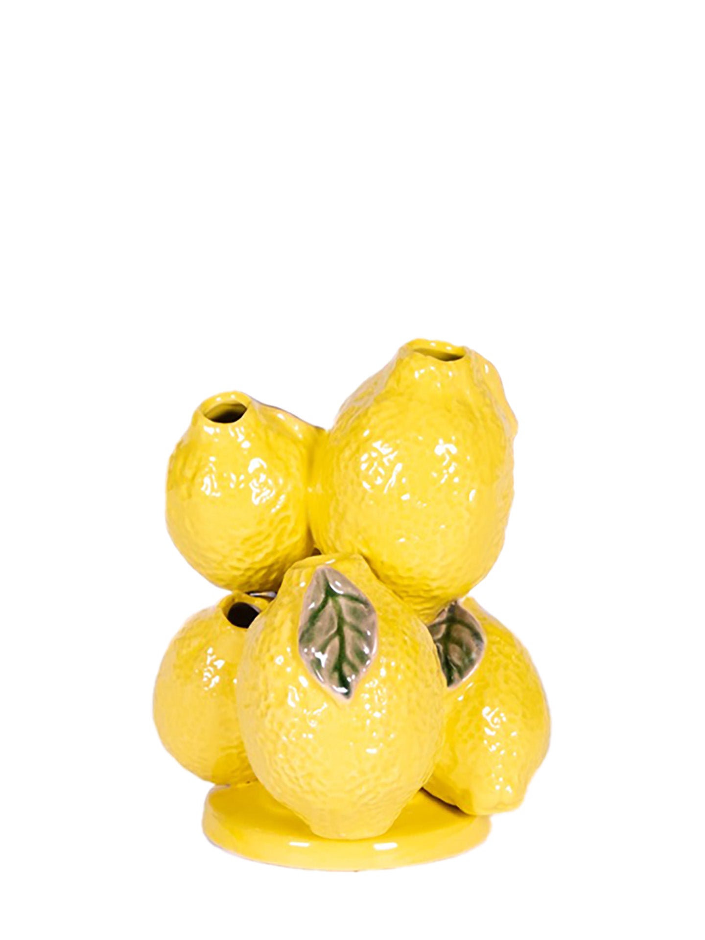 Lemon multi-stem vase, Yellow (18x17cm)