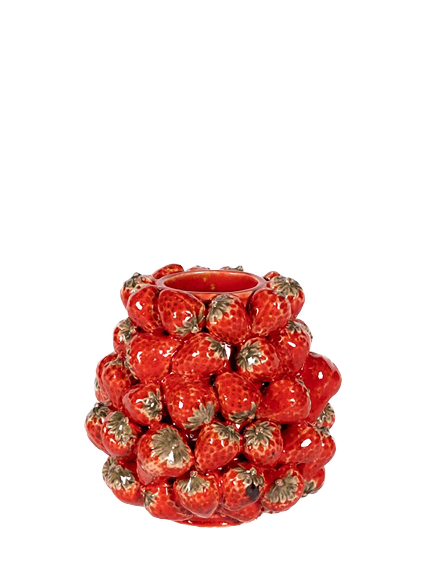 Vase Strawberry (16x16cm), Red