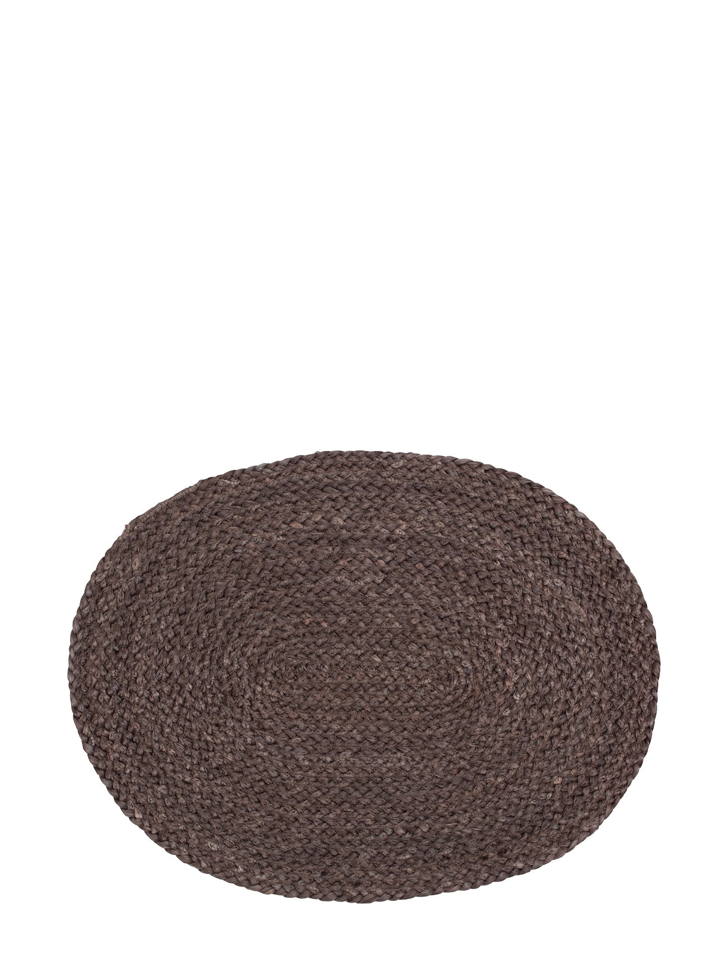 Elin oval placemat, coffee brown