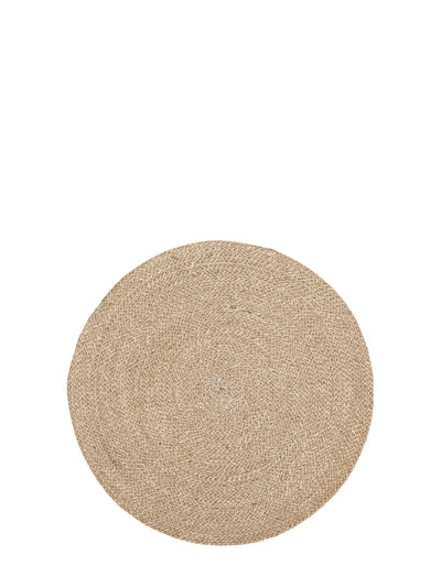 Ella placemat, white/natural (Ø38 cm)