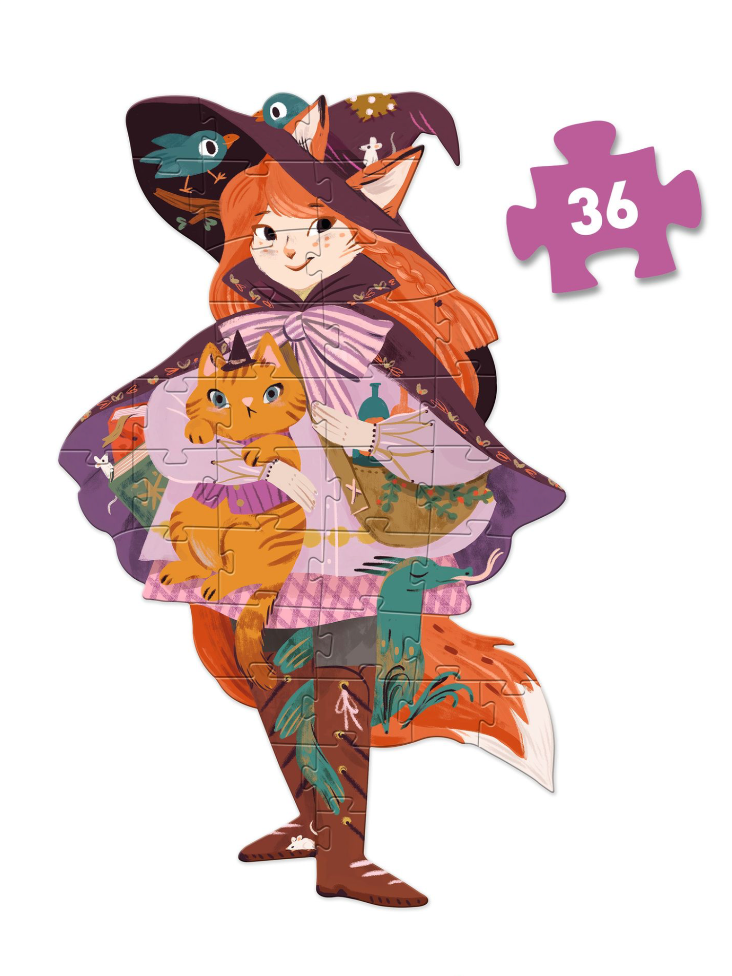 Lily the Witch puzzle, 36 pcs