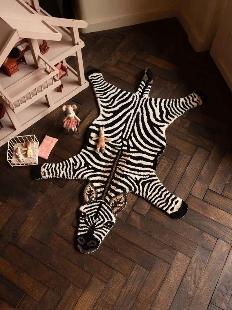 Stripey zebra rug, small