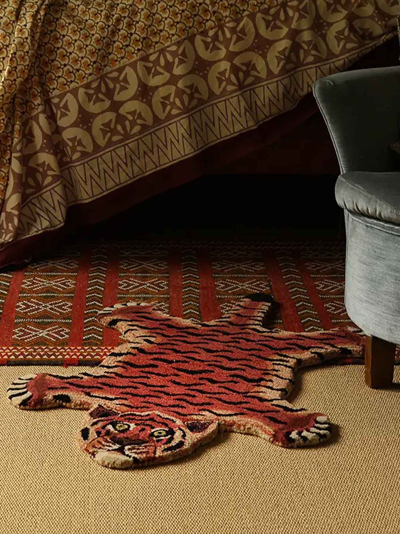 Tula Wise tiger rug, small