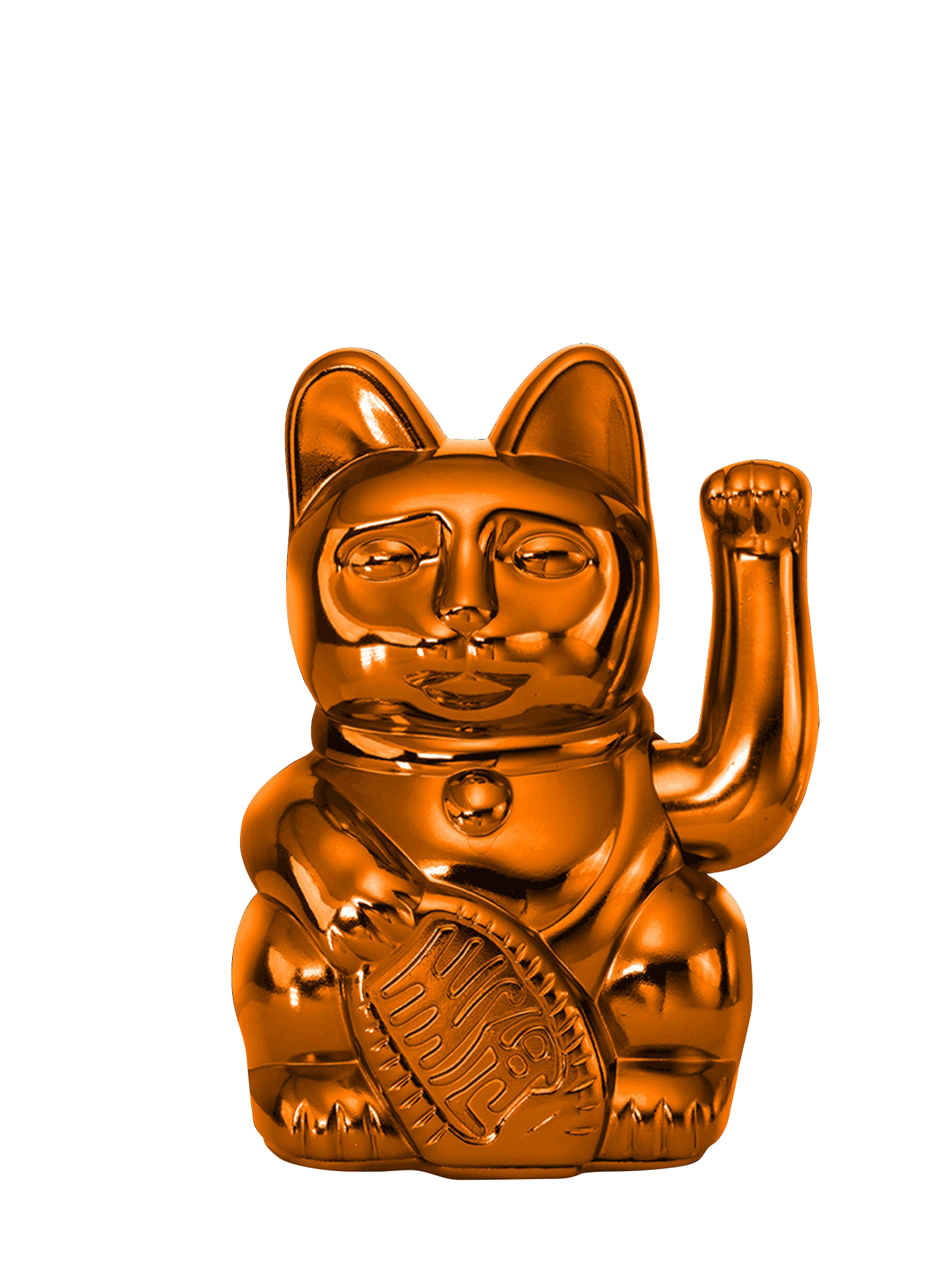 Waving Lucky Cat Cosmic, Shiny Copper (Planet Mars)