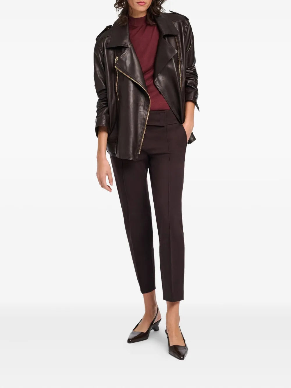 Emotional essence cigarette pants, dark chocolate