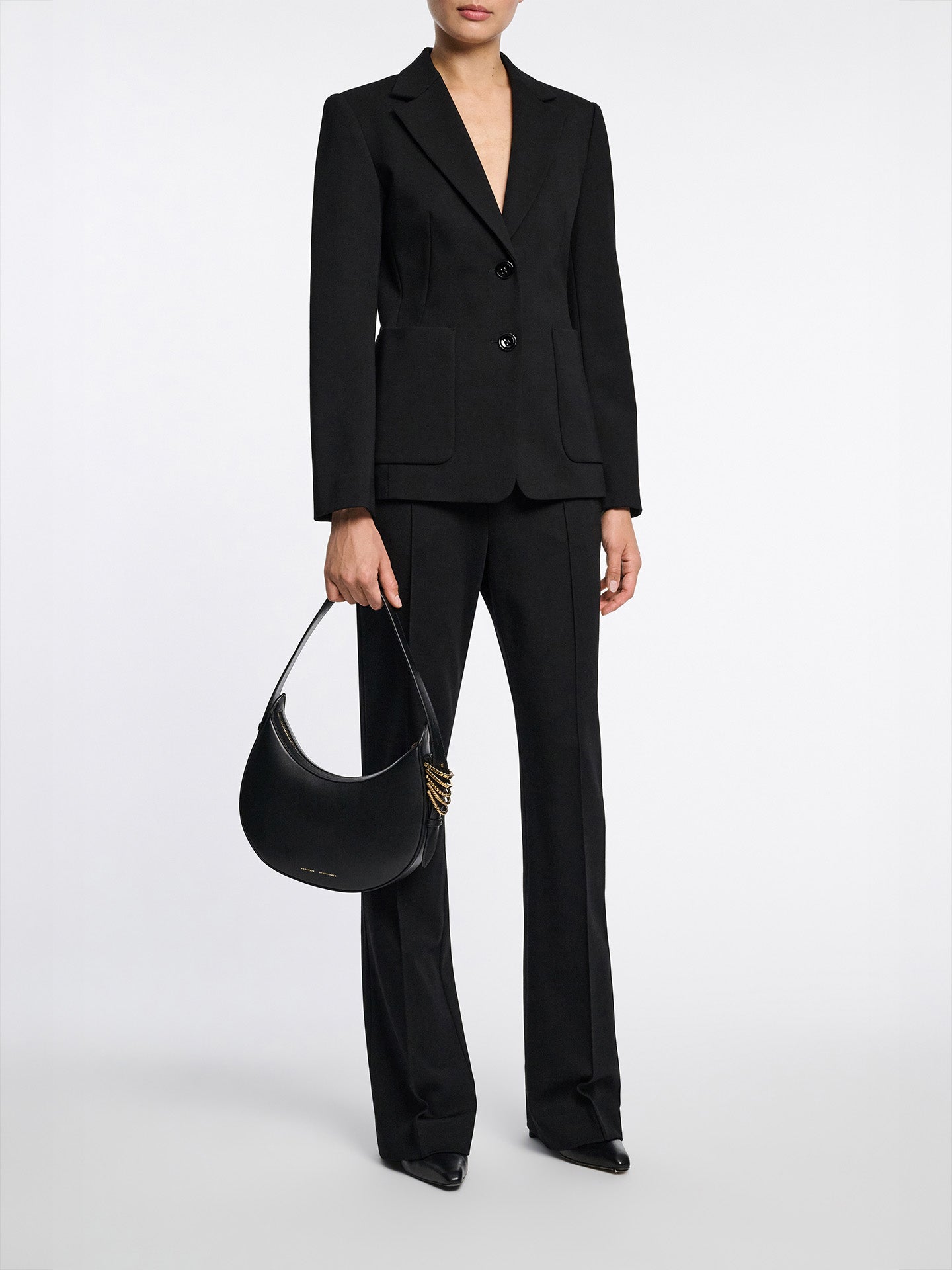Emotional Essence blazer in Punto Milano jersey, black