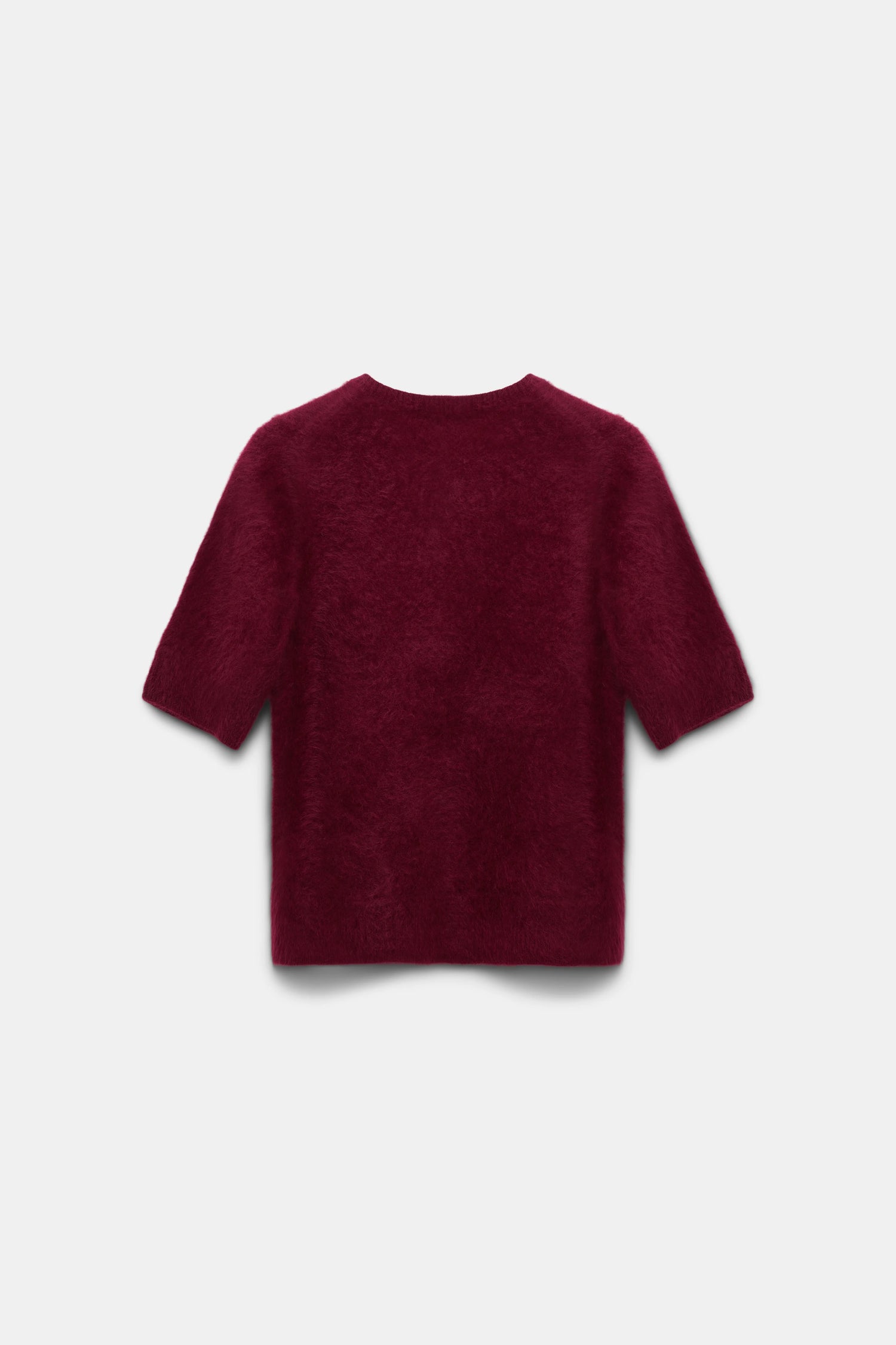 Fluffy Luxury cashmere pullover, burgundy