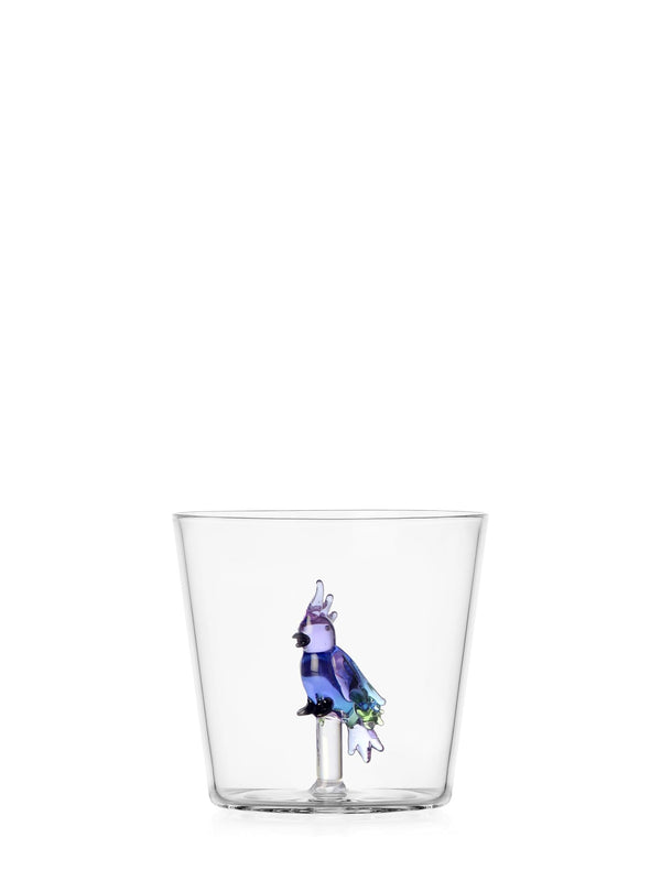 Blue cockatoo tumbler, talking trees collection