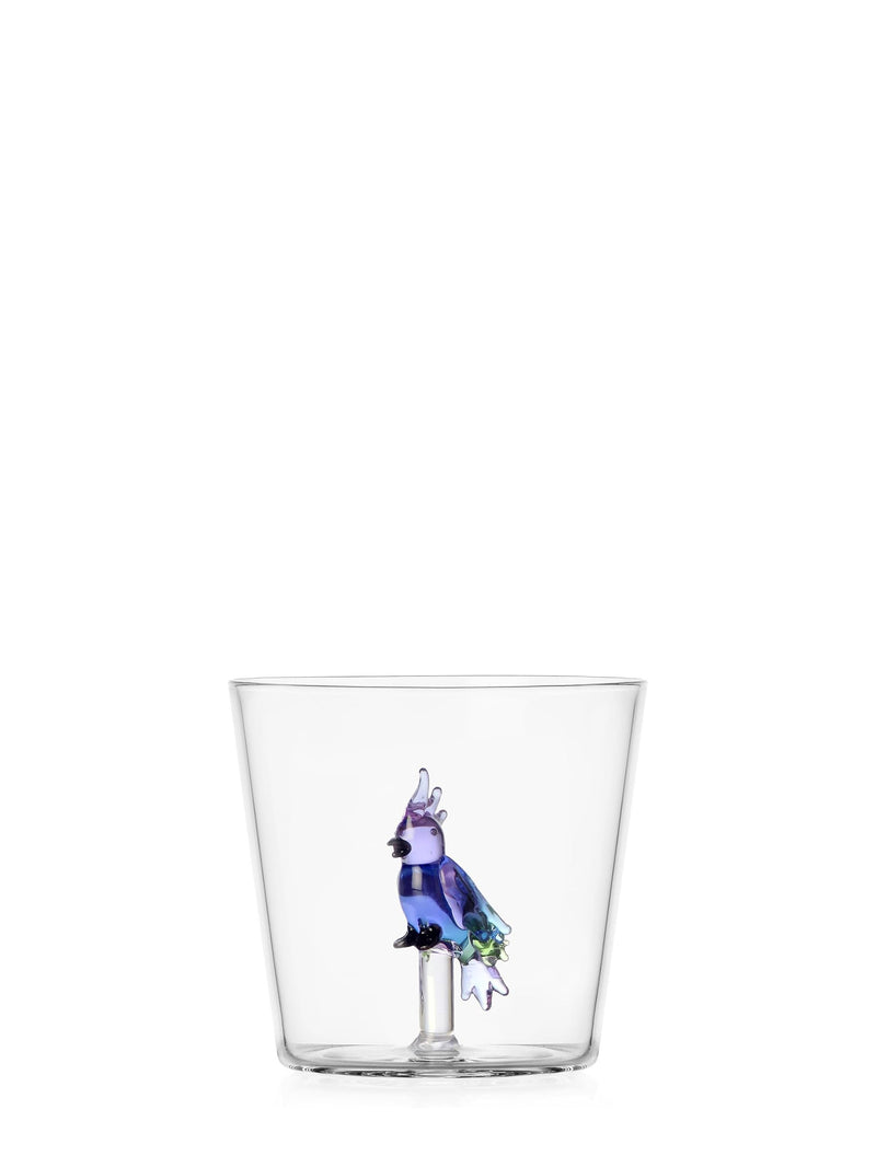Blue cockatoo tumbler, talking trees collection