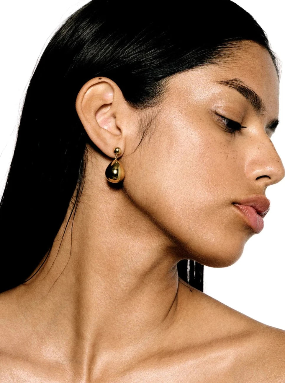 Julie earrings, gold