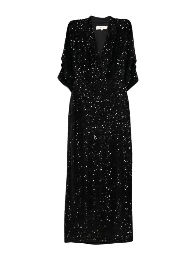 Jessel sequin dress, black