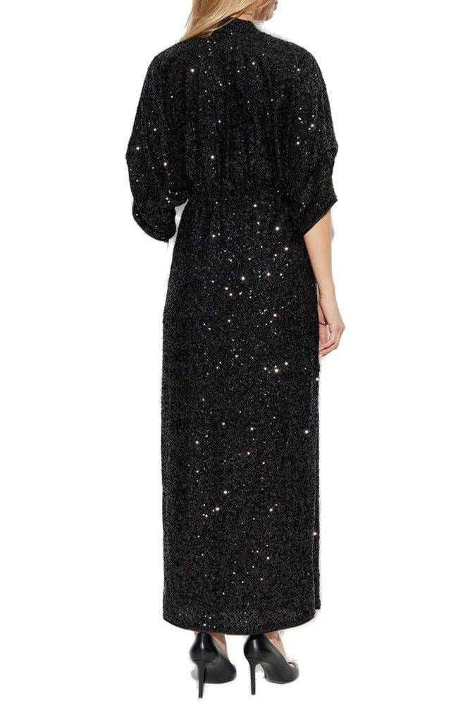 Jessel sequin dress, black