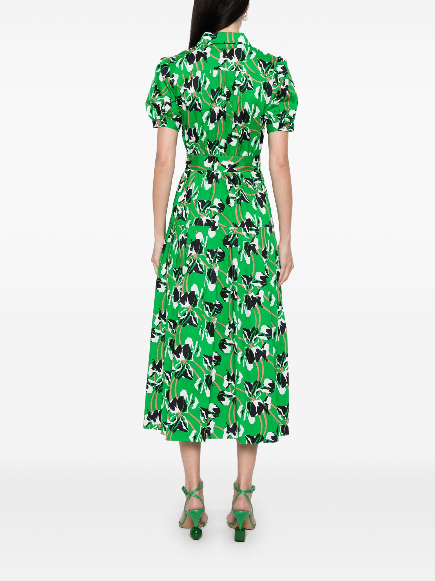 Jonah midi dress, irish green print