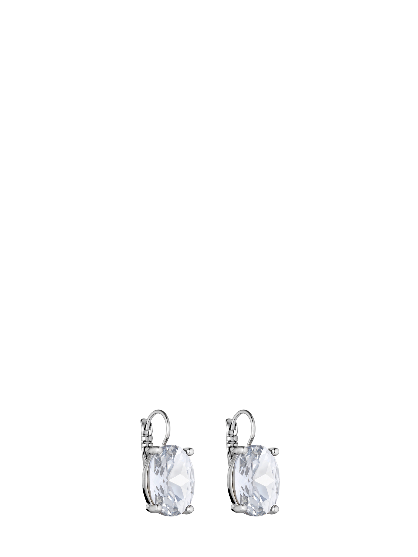 CHANTAL earrings, silver/clear crystal