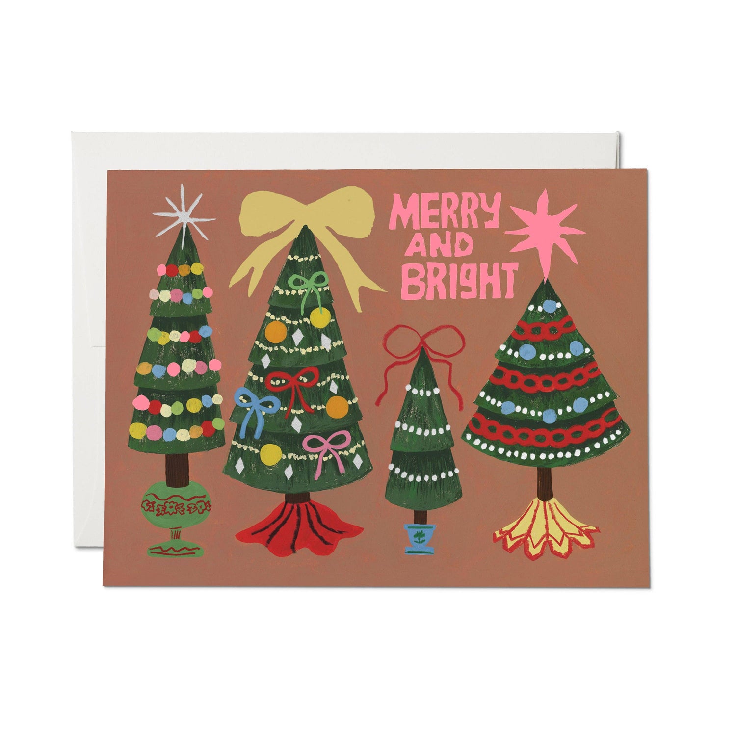 Brilliant trees Christmas card