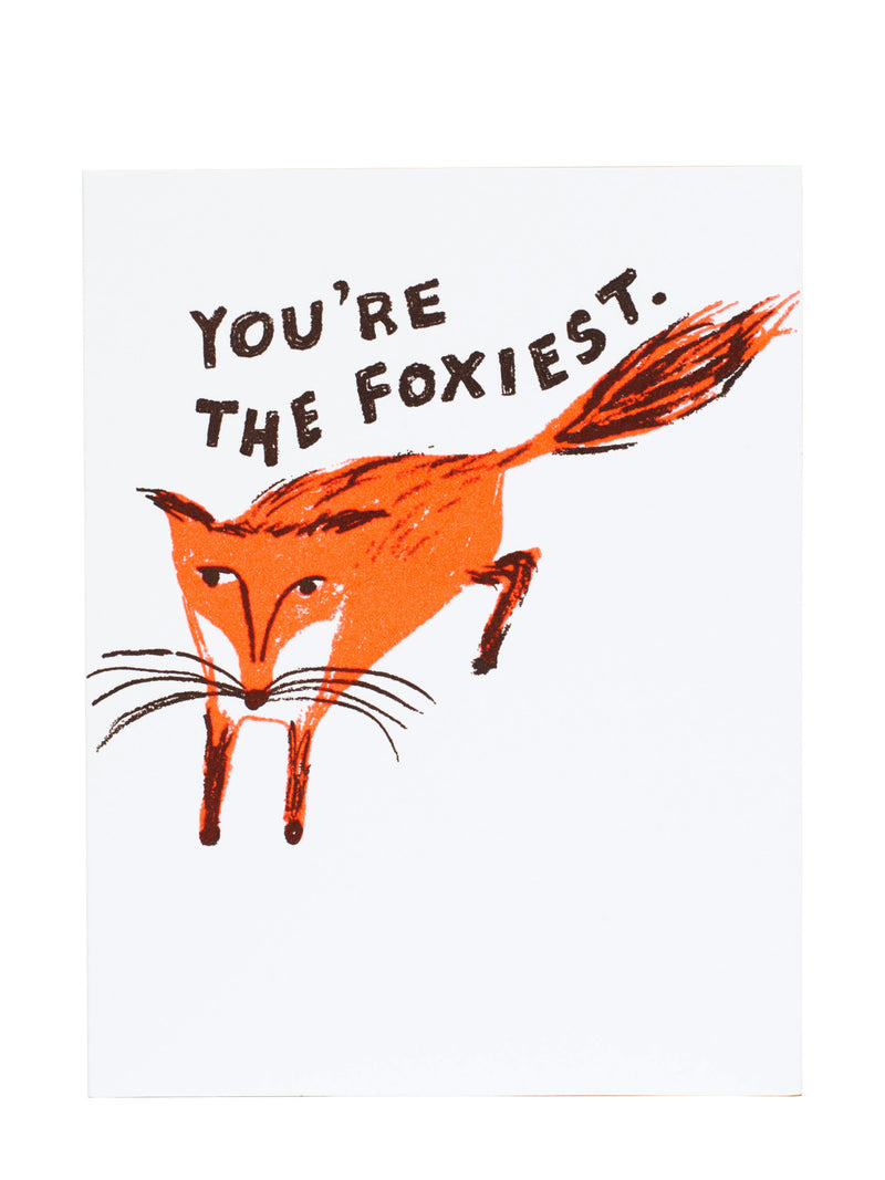 Foxiest fox large love & friendship card