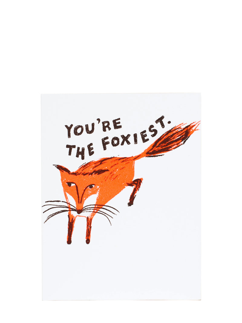 Foxiest fox large love & friendship card