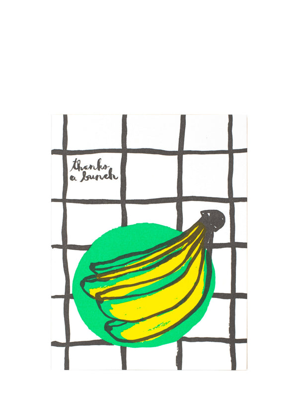 Banana large thank you card
