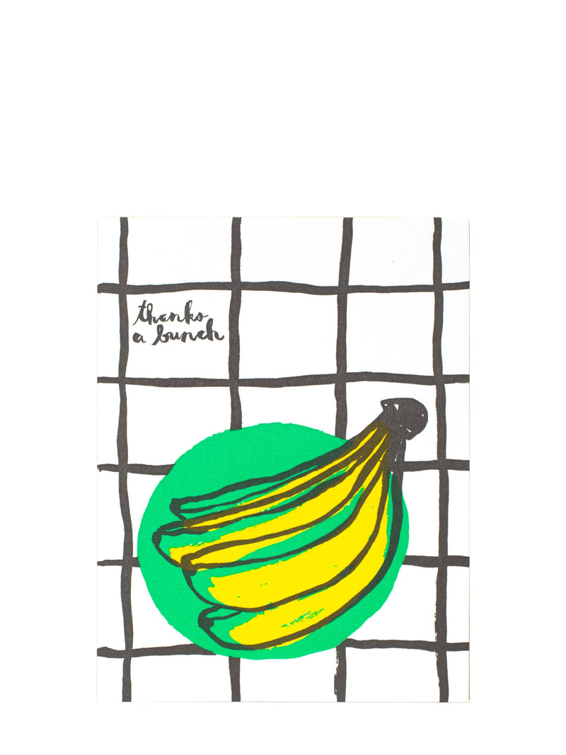 Banana large thank you card