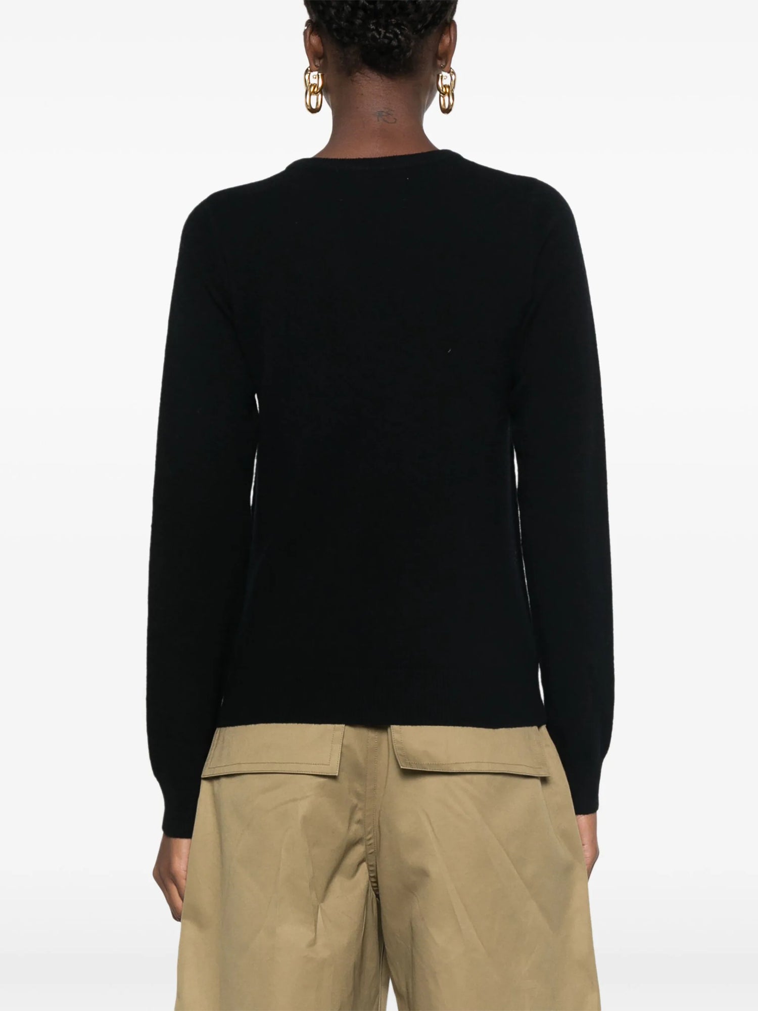 Crew neck sweater n°41 body, black