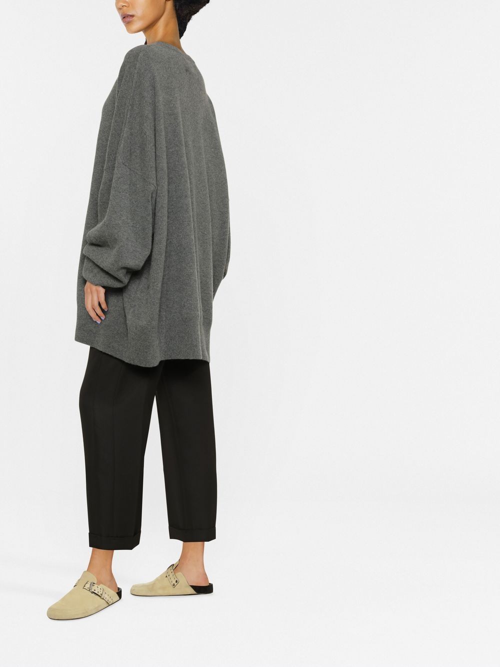 Oversized 88% cashmere sweater n°246 juna, felt