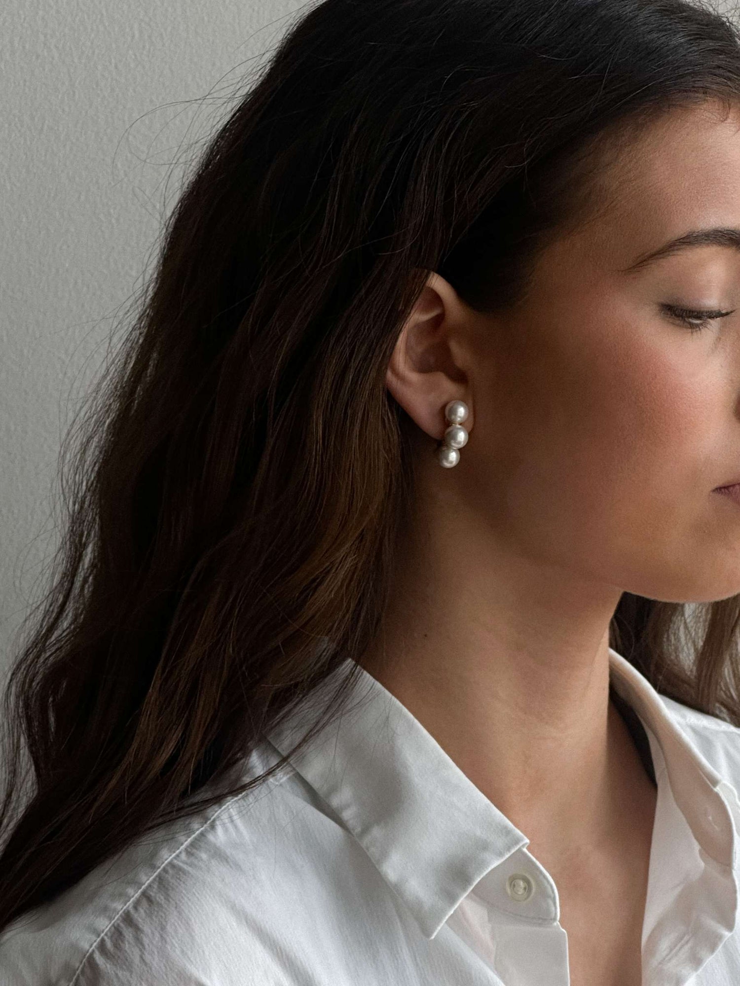 Electra studs, FG pearl
