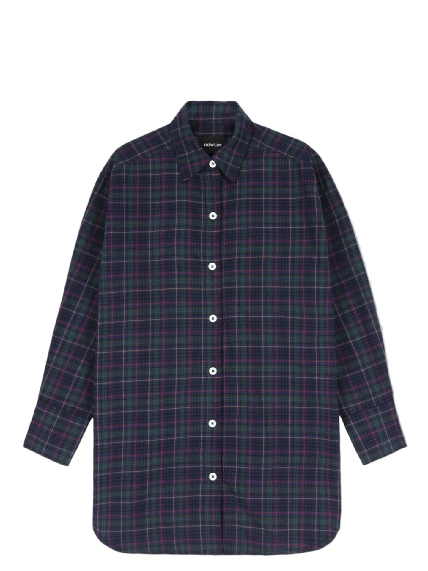 Plaid shirt on a light gray background