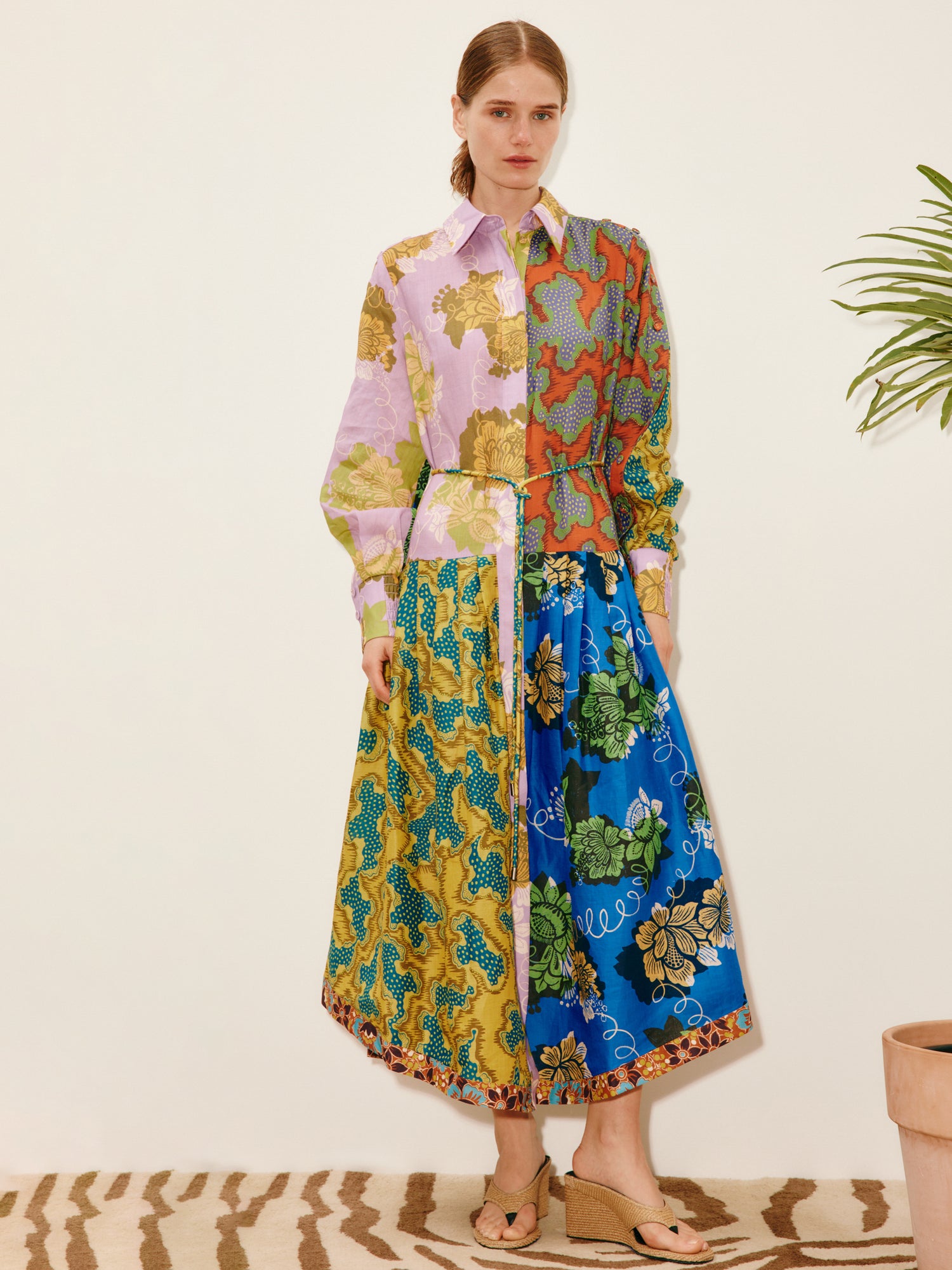 Arnie spliced shirtdress