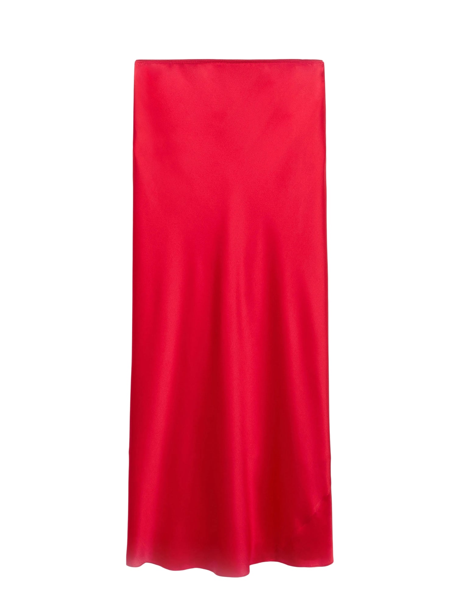 Sense of shine skirt, bright red