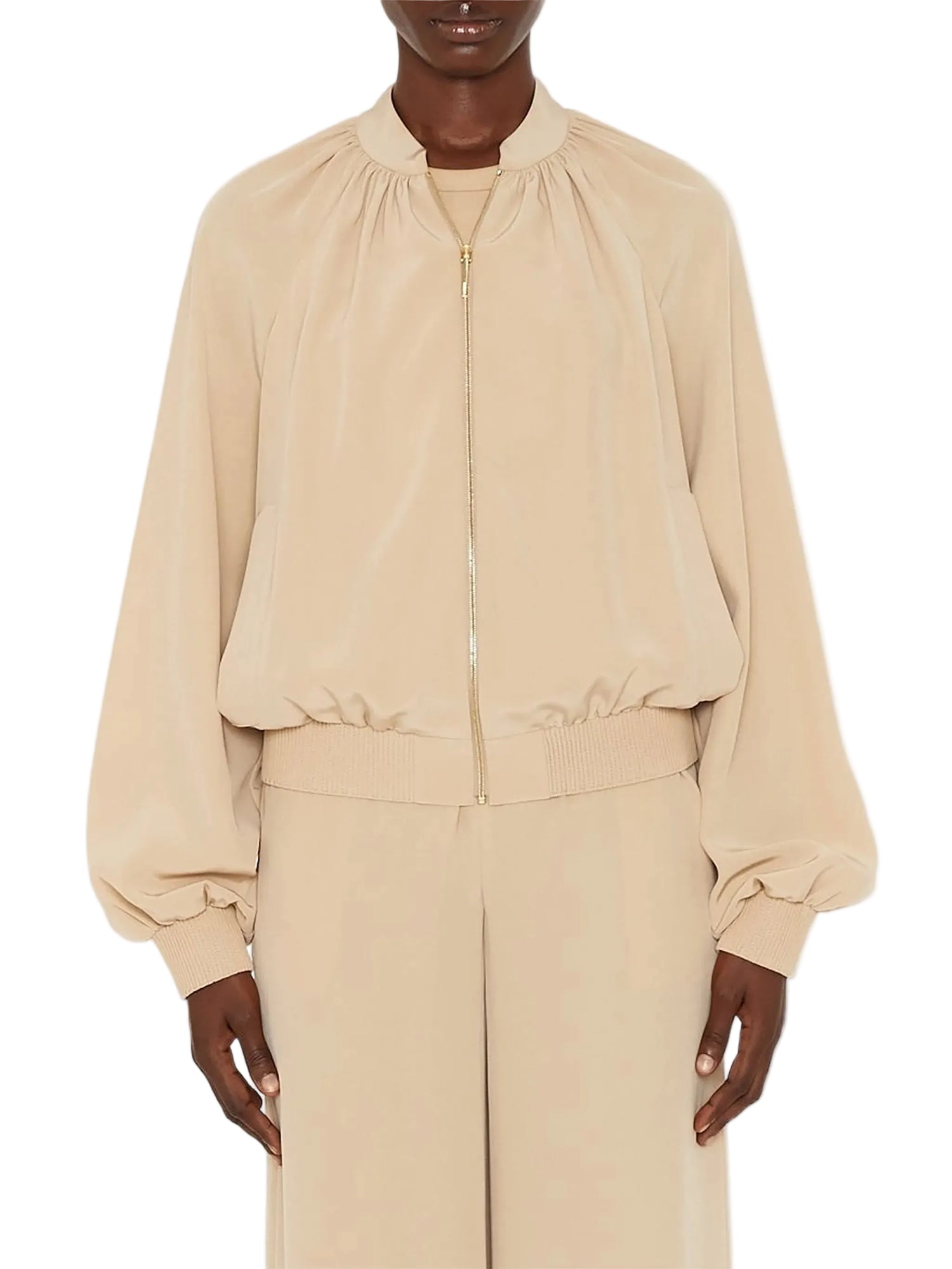 Beige bomber jacket by Joseph