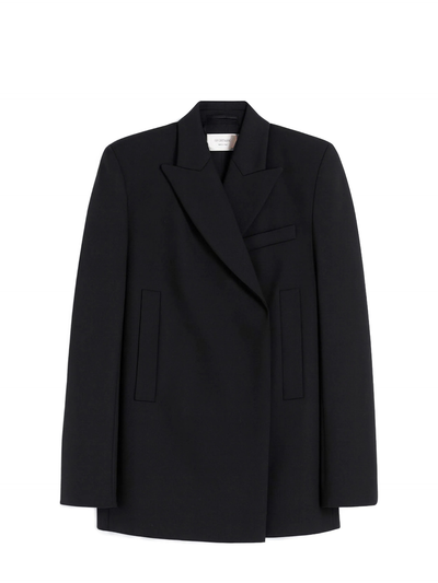 Esule straight-fit blazer, black