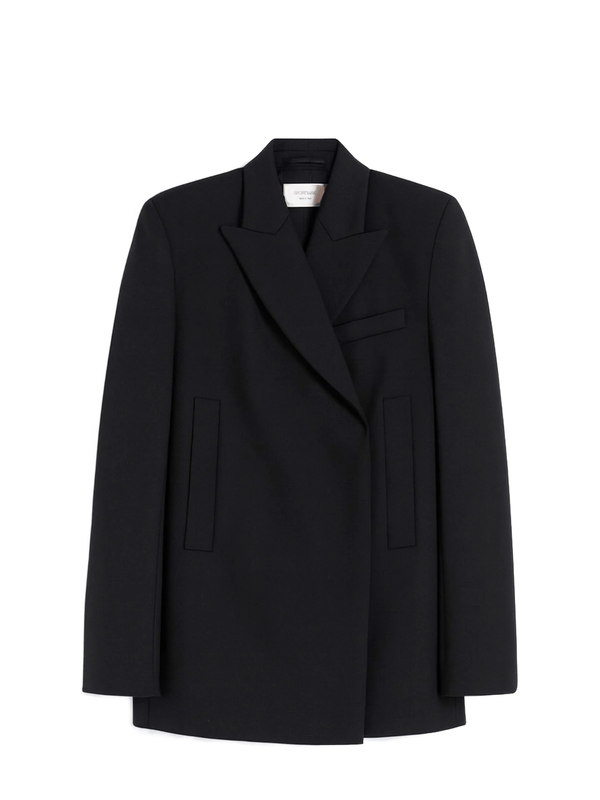 Black coat on a white background