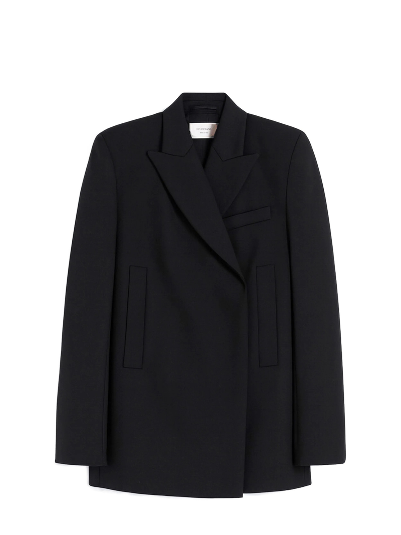 Black coat on a white background