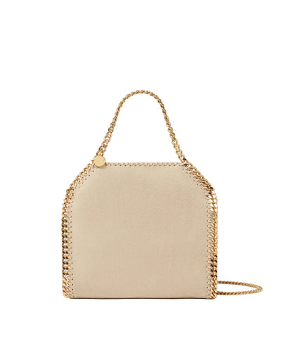 Falabella mini bag alter suede, butter cream
