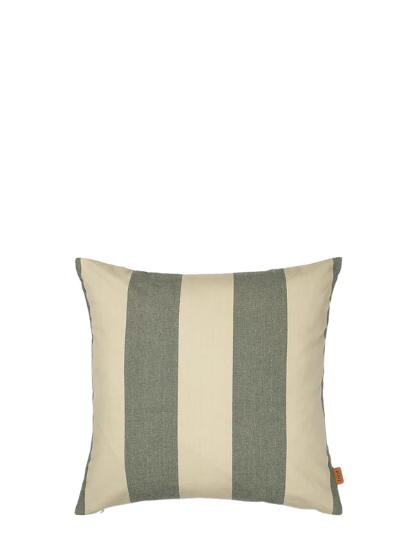 Strand outdoor cushion, dark lichen/parchment