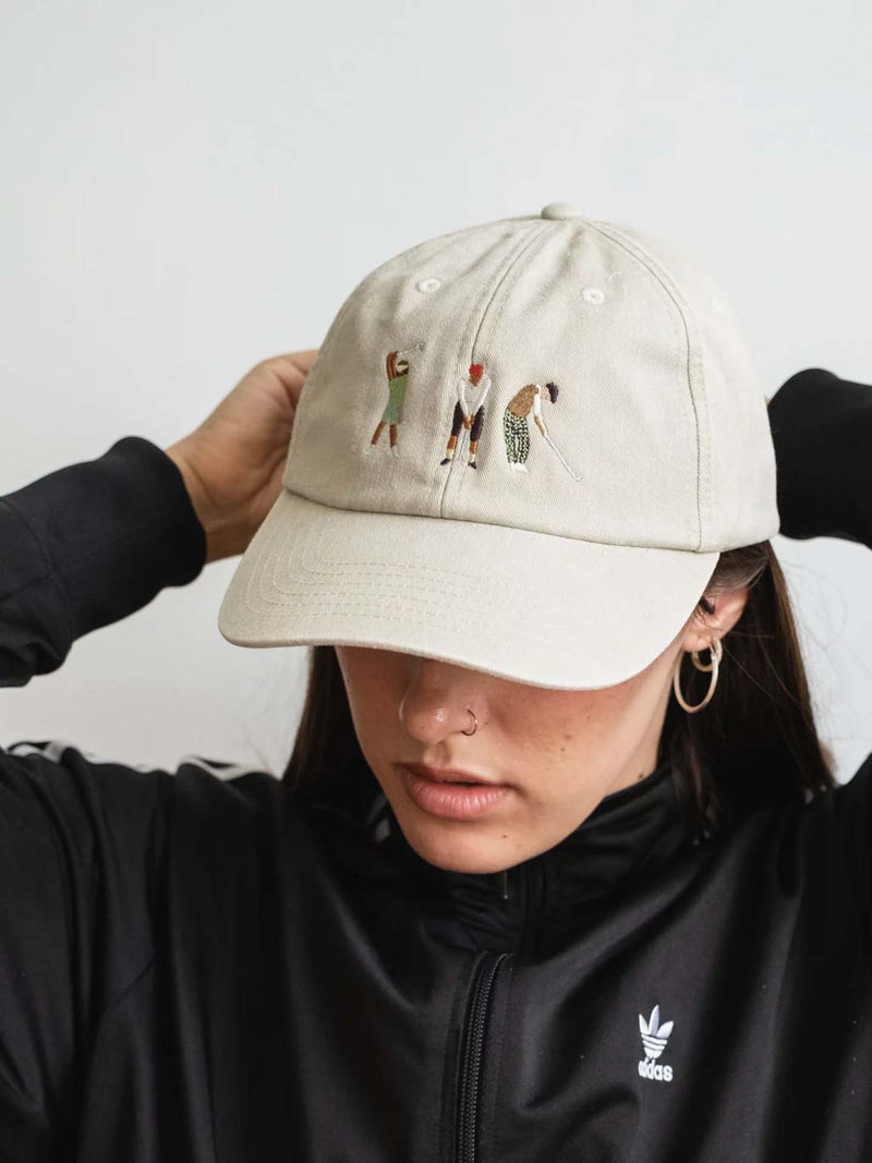 Golfers cap, vintage sand