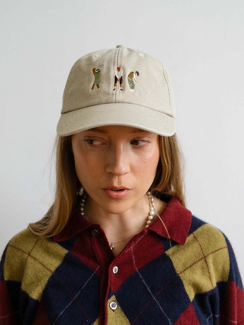 Golfers cap, vintage sand