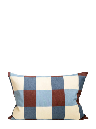 Field cushion cover, blue-plum (50 x 70 cm)