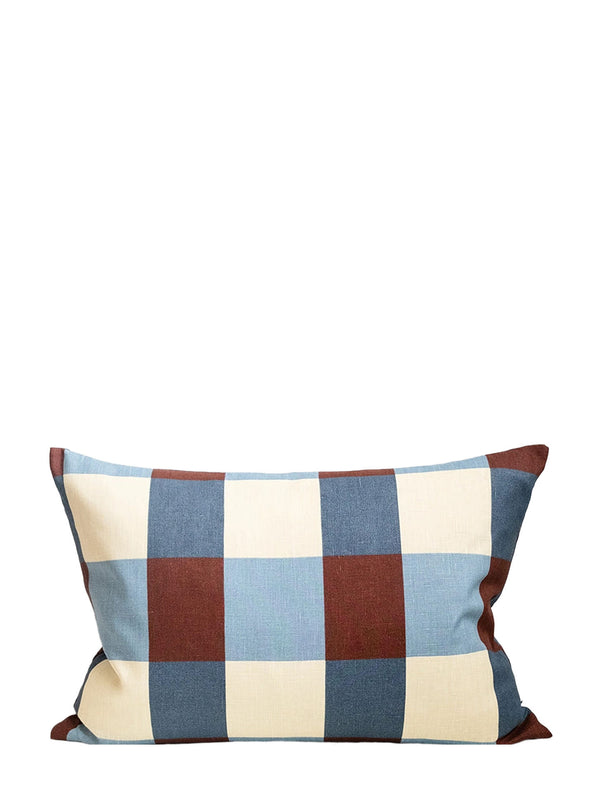 Field cushion cover, blue-plum (50 x 70 cm)