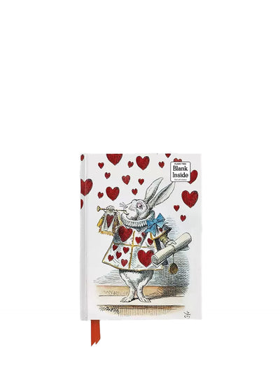 Foiled journal White Rabbit from Alice´s Adventures in Wonderland, blank (A5)