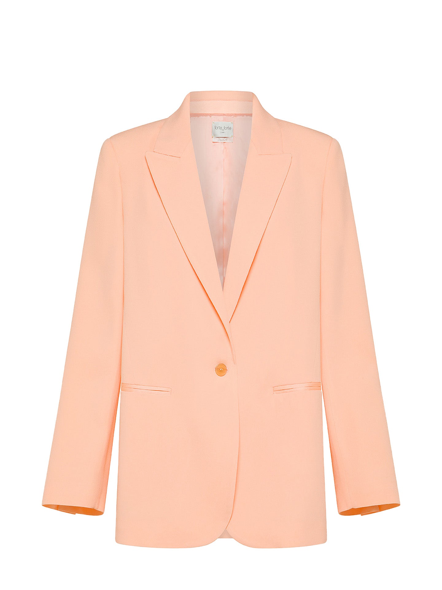 Envers satin matte jacket, peach