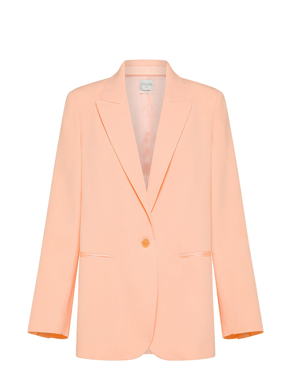 Envers satin matte jacket, peach